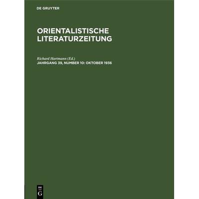 Oktober 1936, Gebundene Ausgabe von , De Gruyter, 978-3-11-261559-1