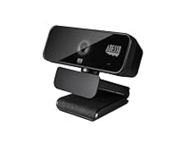 Adesso CyberTrack H6 Webcam USB 4K Ultra HD avec Microphone stéréo intégré et obturateur de confidentialité, Suppression du Bruit, PC/Ordinateur Portable/Mac/Tablette, Fonctionne avec Skype, Zoom,