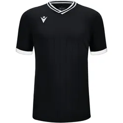 Macron, Unisex, Sportshirt, Halley (XS), Weiss, Schwarz