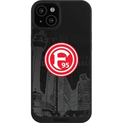 Nivocase Handyhülle für Apple iPhone 15 Plus Hülle NIVOpure Case Schwarz Fortuna Düsseldorf Logo (Apple iPhone 15 Plus), Smartphone Hülle, Schwarz