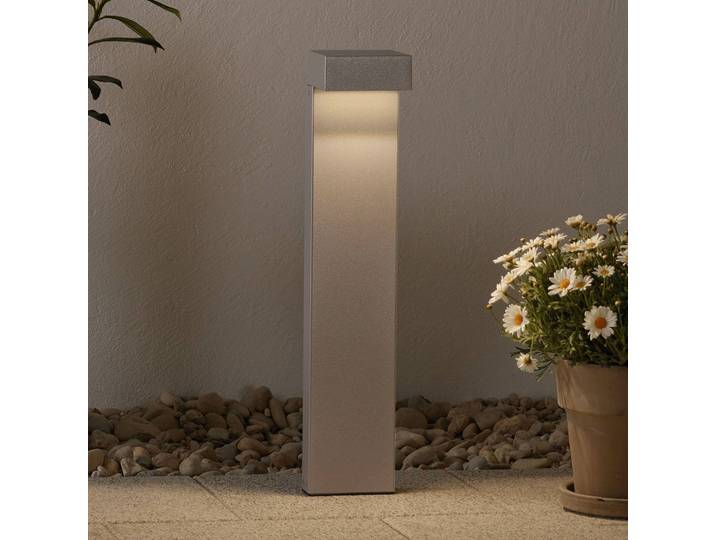 Performance in Lighting LED Wegeleuchte Mimik 10, alu / grau / zink, Aluminium