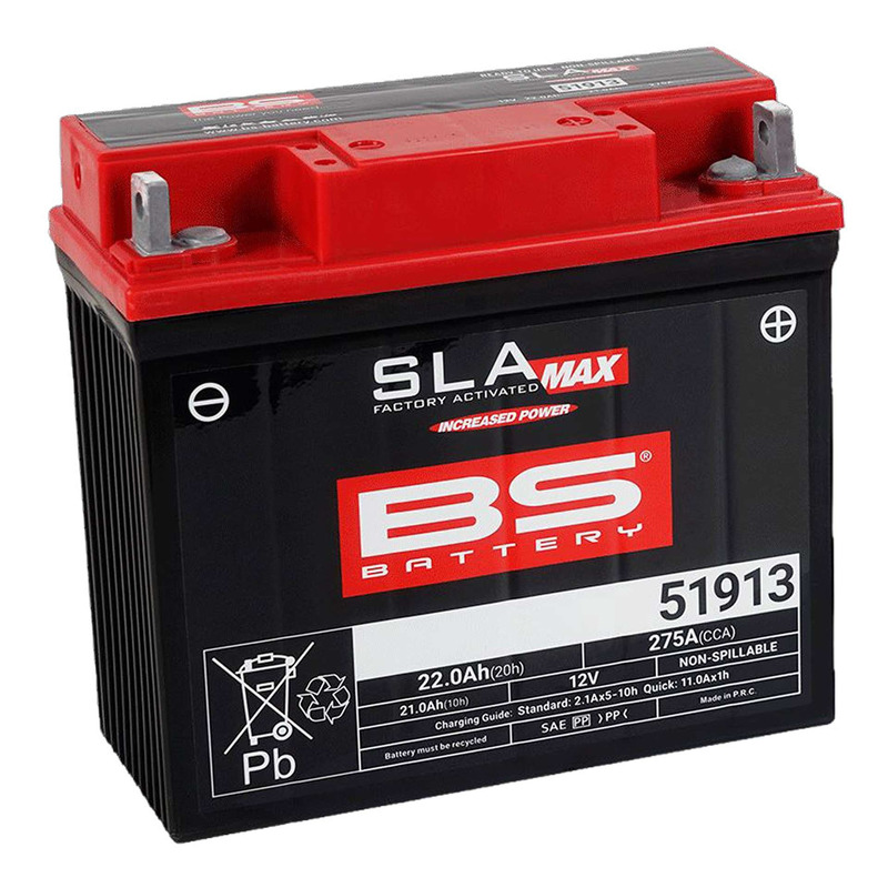 Batterie BS Battery 51913 SLA MAX 12V 22Ah activée usine