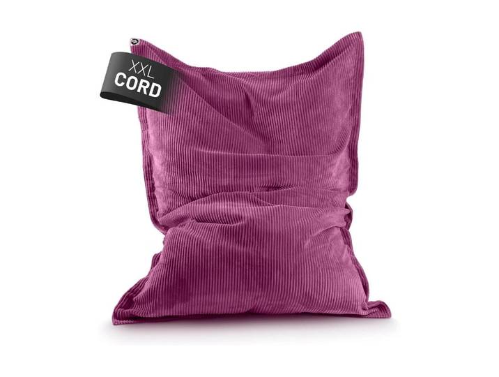 Sitzsack LUMALAND Cord 380 l , rot (weinrot), B:140cm T:180cm, Polyester, Sitzsäcke, Sitzsack, Sitzsack für Innen