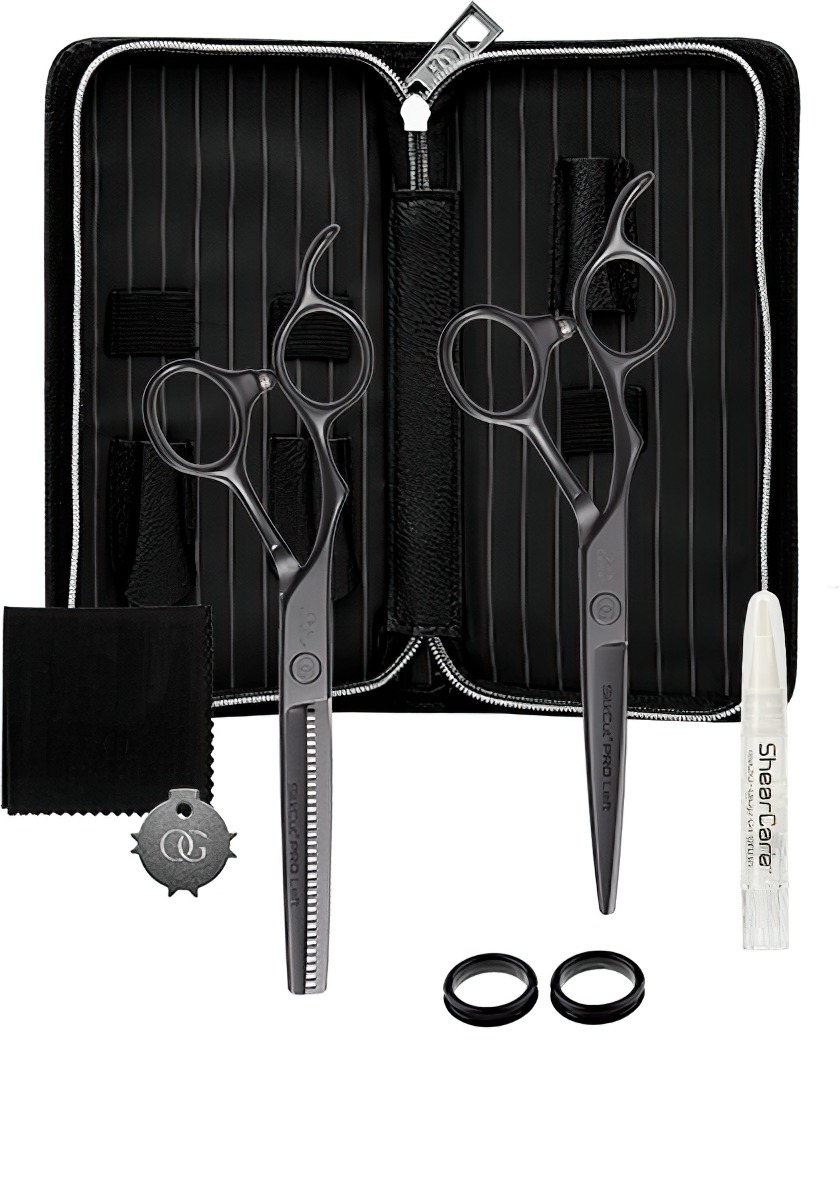 Olivia Garden SilkCut PRO Matt Black 2er Set Links S-1165
