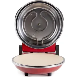 Domo ELEKTRISCHER PIZZAOFEN Pizzabäcker, Tischgrill, Rot