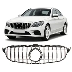 GT Chrom & Schwarz Kühlergrill passend für Mercedes-Benz C-Klasse W205 2018-2021