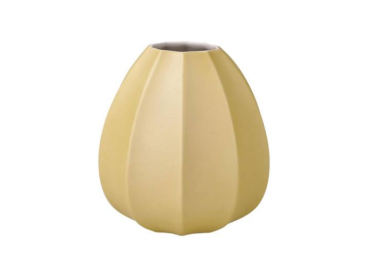 Goebel Vase Concave Colori champagner 16 cm, Champagner, Keramik, Rund, 16 cm, Dekoration, Vasen, Keramikvasen