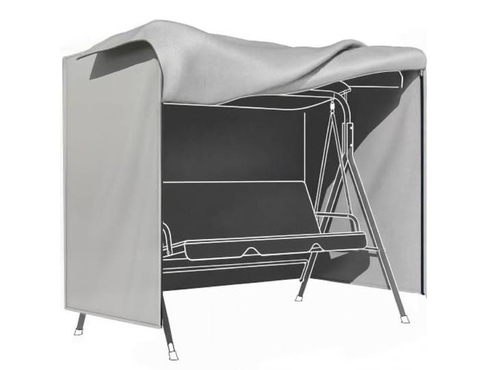 Outsunny Hollywoodschaukel Abdeckung 600D Oxford 177x114x152cm Grau