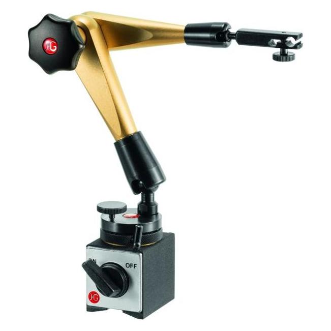 HG Hydraulisches Magnet-Messstativ (mit Fuss) mit mechanischer Feineinstellung am Fuss (104319)