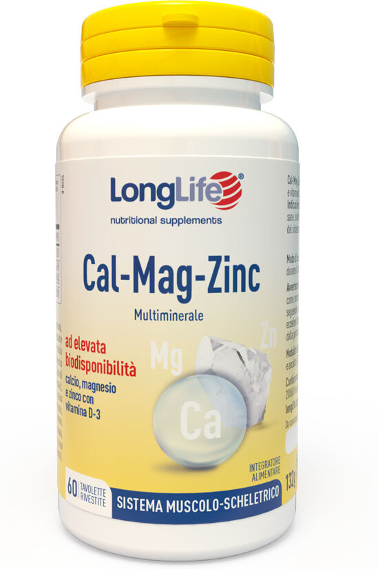 LONGLIFE Srl LongLife, Cal-Mag-Zinc, 60 tavolette