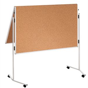 Franken Moderationstafel ECO-UMTKTGR, Naturkork, klappbar, mit Rollen, 120x150cm, braun