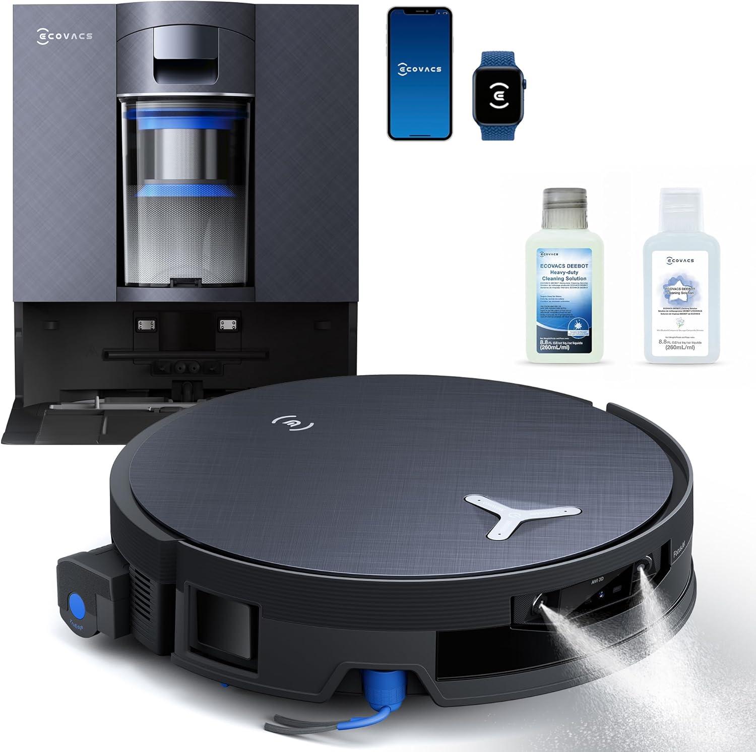 Ecovacs DEEBOT X12 OmniCyclone 22.000 Pa Saugroboter mit FocusJet-Technologie, Staubsauger Roboter mit Wischfunktion, OZMO Roller 3.0