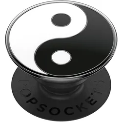 PopSockets PopGrip Enamel Yin Yang, Smartphone Halterung, Schwarz
