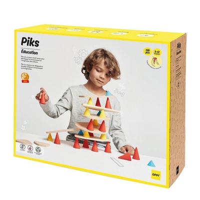 OPPI TOYS - Piks Stapelspielzeug Lernset 129-teilig