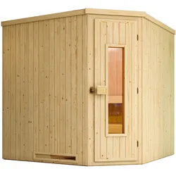 Weka Sauna Varberg 3 / 7,5 kW Bio-Kombiofen BioS inkl. Steuerung Massivholztür u. Glaseinsatz