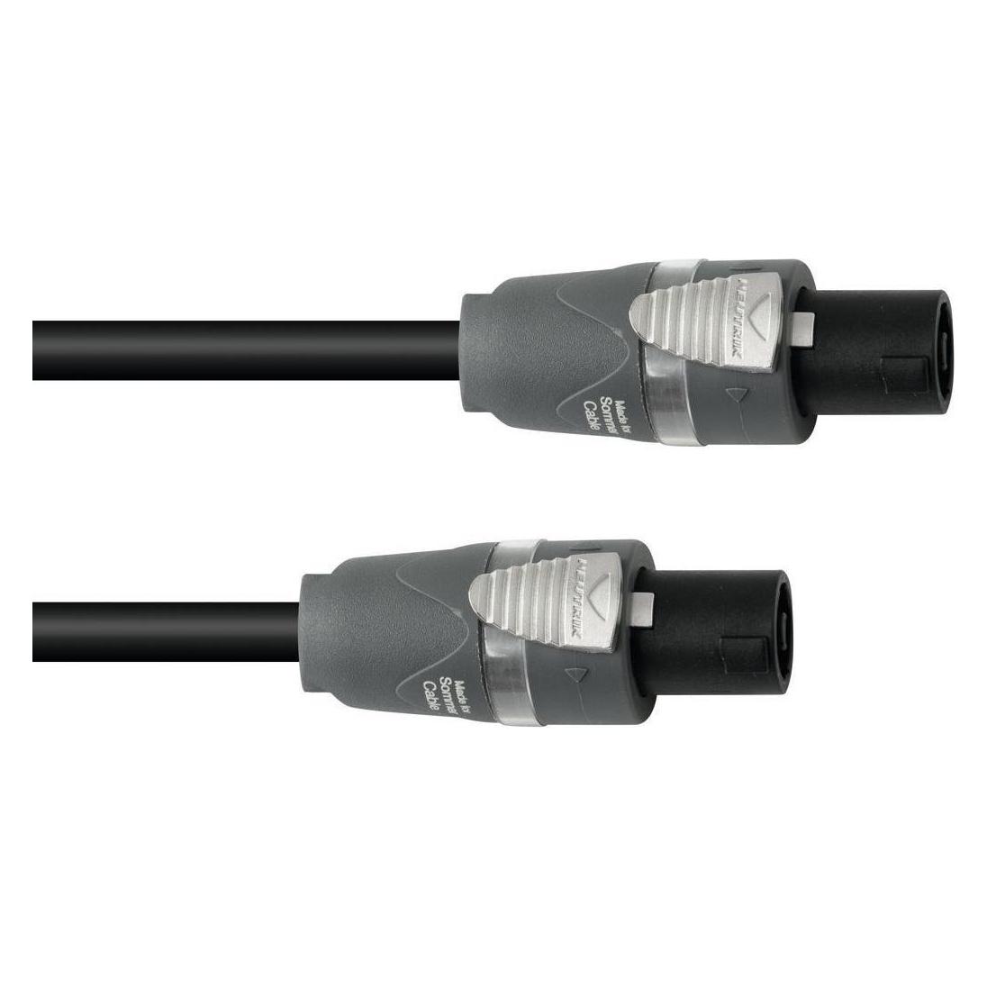 Sommer Cable Lautsprecherkabel Speakon 2x2,5 20m sw (20 m, 2.50 mm²) (30227620)