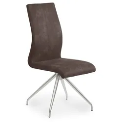 2er-Set Stuhl Milano Mikrofaser Braun