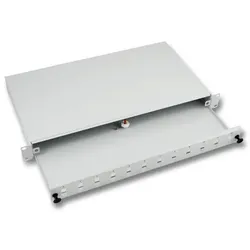 EFB 53600TS.10 Spleißbox 24SC Simplex-Front ausziehbar, RAL9005, 1HE 53600TS10
