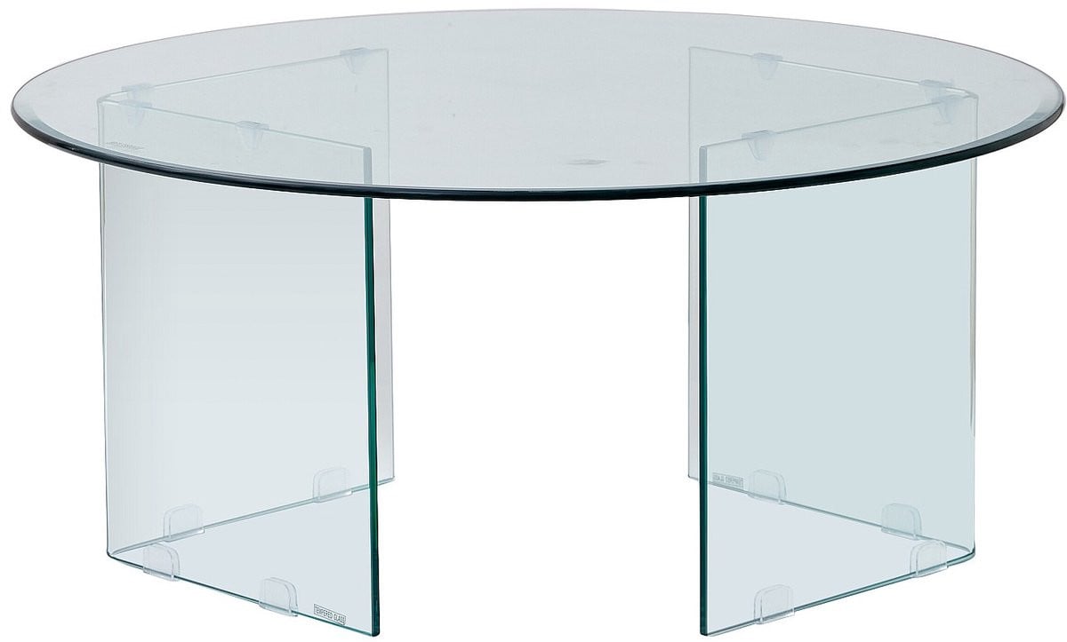 Vente-unique Salontafel ADAMO van gehard glas