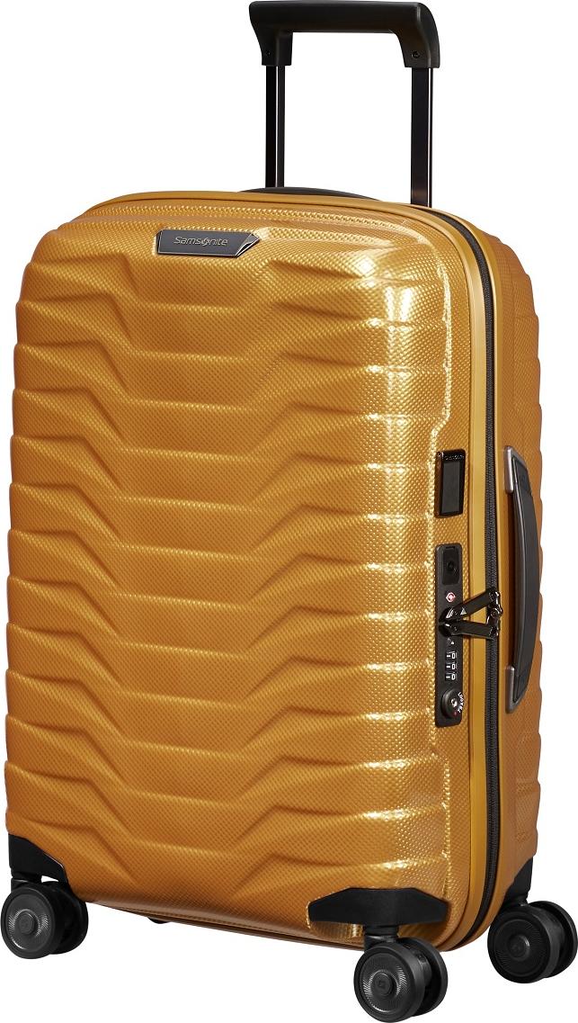 Samsonite Proxis Spinner 55 cm EXP mit TSA-Zahlenschloss honey gold