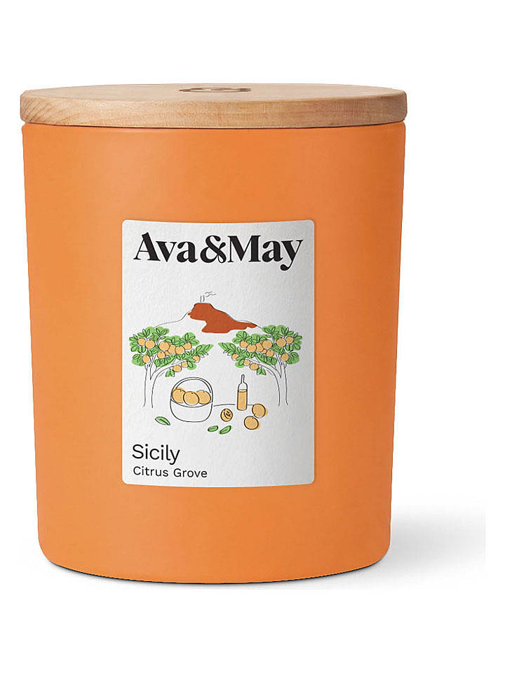 AVA&MAY Duftkerze "Sicily" in Orange - 220 g - onesize