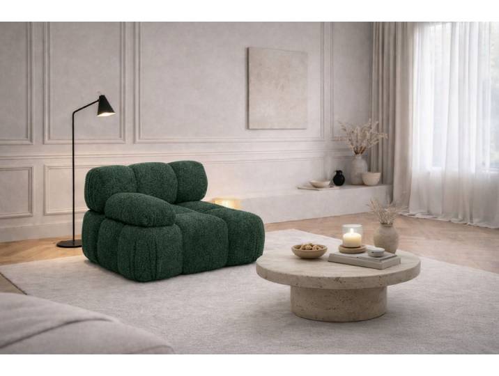 Kaiser Möbel Sofaelement Modul seitlich links / rechts, modulares System, Stoff Abriamo,SELIA (Einzelelement), modulares System, Wellenfederung