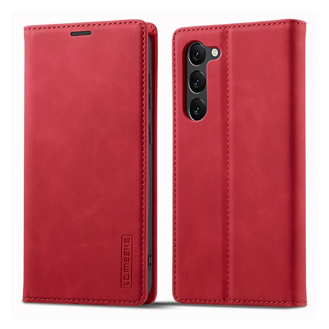 Cover-Discount Galaxy S23 - Stand Flip Case Hülle rot (Samsung Galaxy S23) (660122598B)