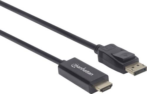 Manhattan DisplayPort / HDMI Adapterkabel DisplayPort Stecker, HDMI-A Stecker 1.00m Schwarz 152662 DisplayPort-Kabel