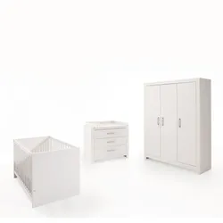 Paidi Babyzimmer-Set Fiona 4tlg. Dekor Weiß