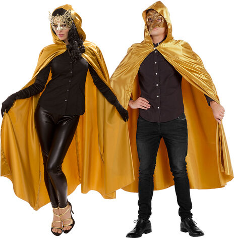 buttinette Kapuzen-Umhang "Venezia" unisex, gold