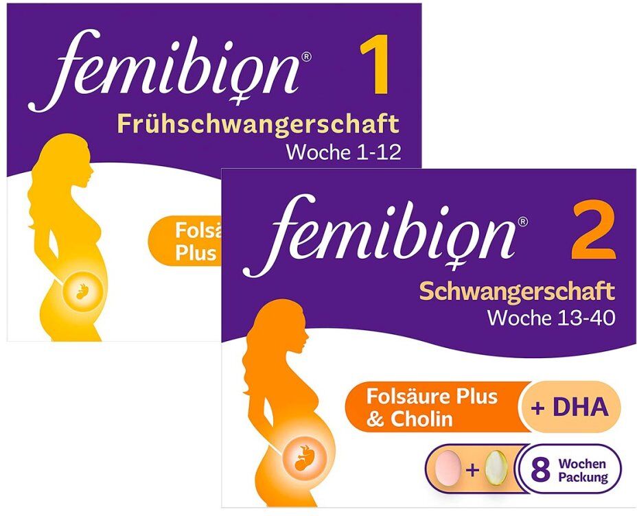 Femibion 1 Frühschwangerschaft + Femibion 2 Schwangerschaft 1Set