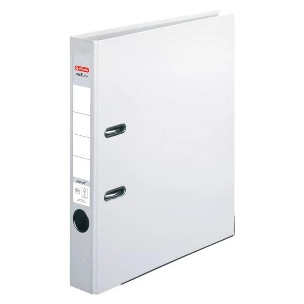 herlitz Ordner maX.file protect, Rückenbreite: 50 mm, weiß