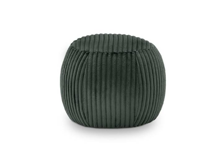 set one by Musterring Denton Pouf in Cord - Cord Tilia 39 grün - 60 Modern, Vintage