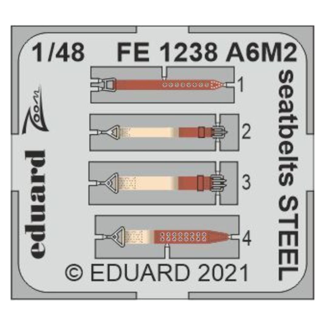 Eduard A6M2 seatbelts STEEL, for (FE1238)