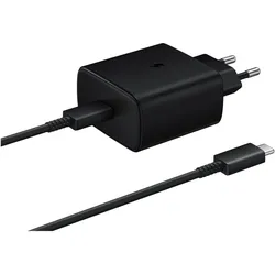 Samsung EP-TA845EBE + EP-DW767JBE (45 W, 1 Port), USB Ladegerät, Schwarz