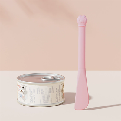 Youfap Market Multi Functional Pet Can Opener, Long Handled Cat Feeding Spoon, Lid Opener For Cat Cans pink