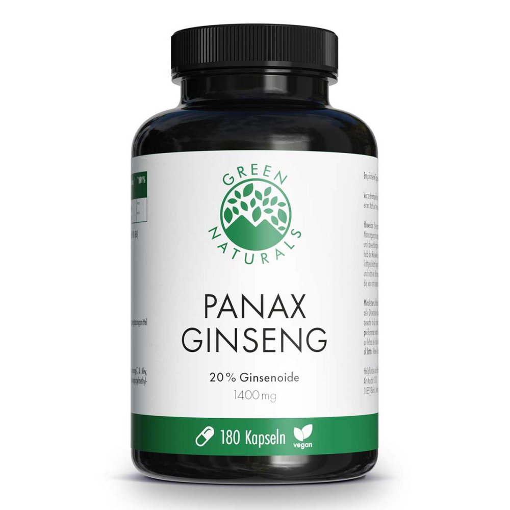 Heilpflanzenwohl GmbH GREEN NATURALS Panax Ginseng 1400mg Kapseln vegan 18386773