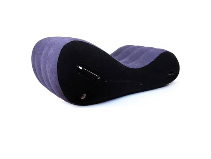 ZRJAENW Sex-Couch aufblasbares Sex Taillenkissen Sex Couch, Bondage Sex Möbel Handschellen Fesseln und Pumpe, Bondage Sex Möbel mit Handschellen Paar Erotik SM Sexspielzeug,Blue