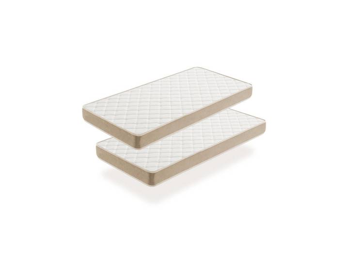 Moonia Matratze 2er-Pack- 90X160- Härtegrad H2/H3, Beige, Rechteckig, 90x160 cm, Schlafzimmer, Matratzen, Kaltschaummatratzen
