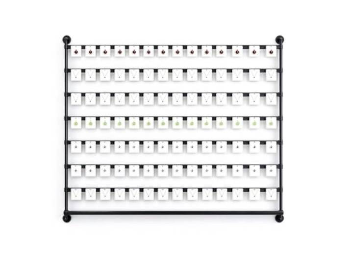 Ohrringhalter Wandmontage Schmuck- Und Kettenhalter 5 / 7 Ebenen Hänge-Organizer Präsentationsregal Mit Haken Metall-Display Für Ohrstecker, Creolen & Hängeohrringe