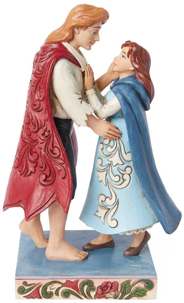 Enesco Jim Shore Disney Belle en de Prins Liefde beeldje, 20 cm
