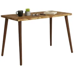 Dmora Schreibtisch Dlojacon, Mehrzweckschreibtisch, Bürotisch für PC, Eckschreibtisch, 110x60h73 cm, Eiche