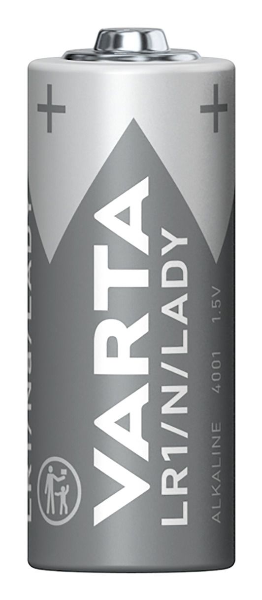 Varta Batterien LR1/N/Lady, 1 Stück, Alkaline Special, 1,5V, für Uhren, Alarmanlagen, Fotoapparate, Taschenrechner, Garagentoröffner 04001 101 401