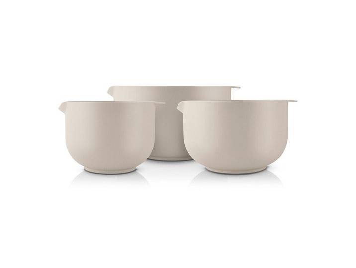 Eva Solo Rührschüssel Rührschüssel 3er-Set Eva sand, Kunststoff, (Set, 1-tlg), Rührschüssel, 3-tlg., Kunststoff, sand