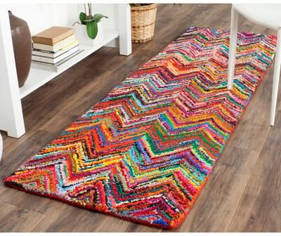 SAFAVIEH Handmade Nantucket Eftichia Contemporary Cotton Rug