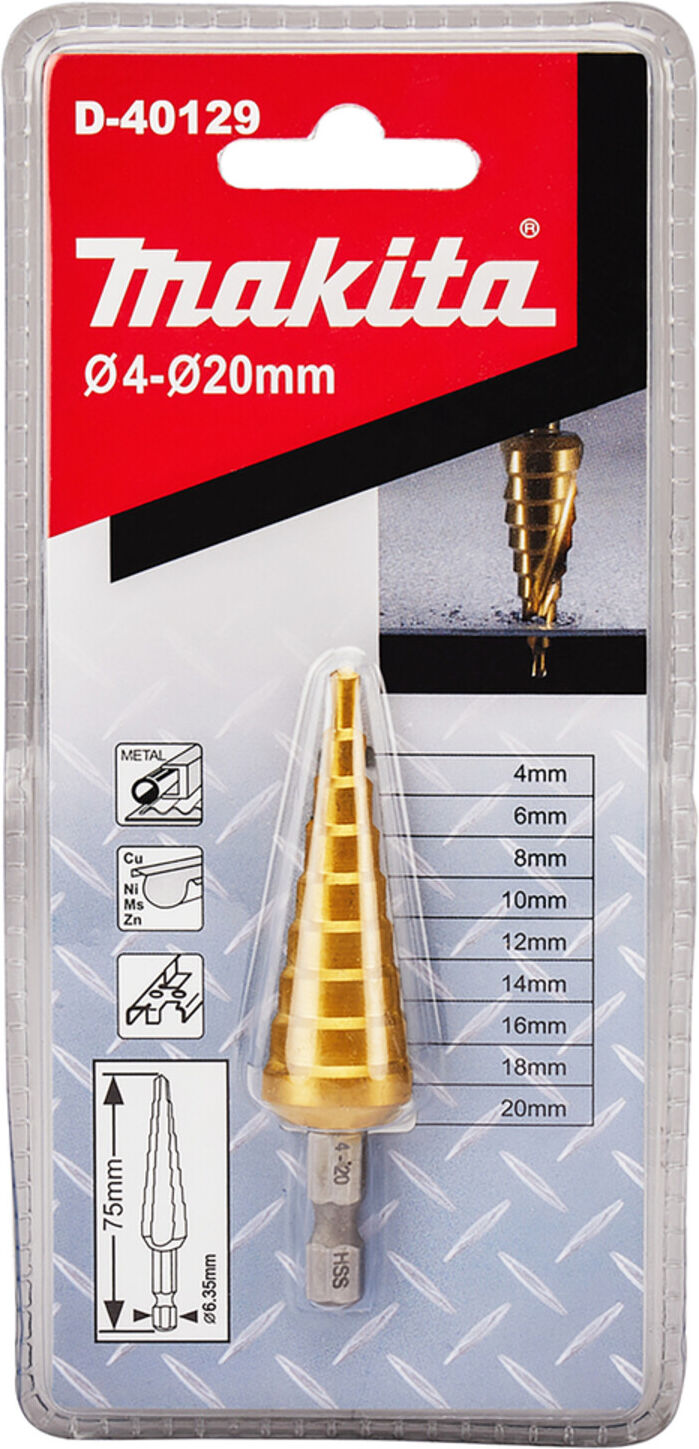 Makita Stufenbohrer 4-20mm 9-stufig (D-40129))