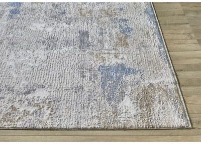 Domani Jay Distressed Modern Grey Area Rug