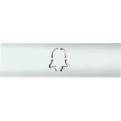 DoorBird D21x Namensschild für eine Ruftaste, Glockensymbol – RAL 9016