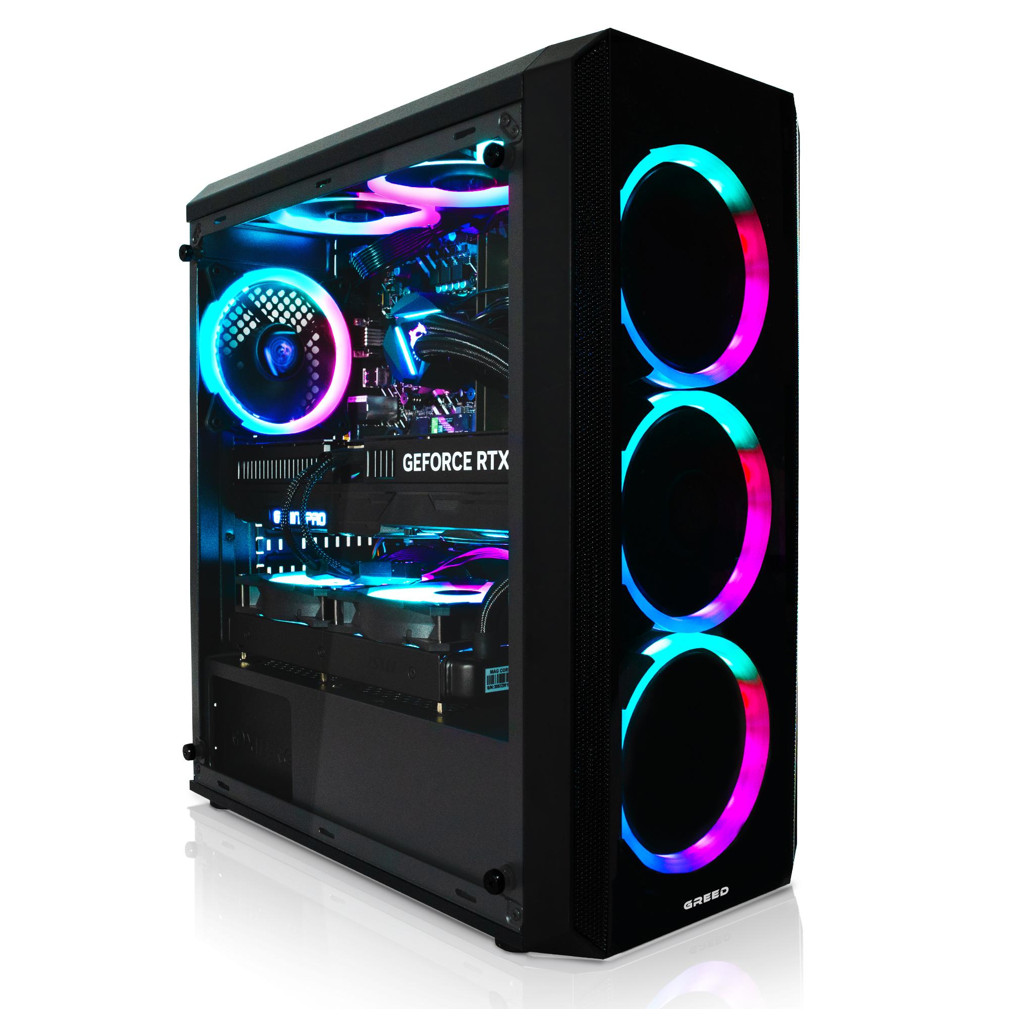 Greed MK2 Pro - Gaming PC - Intel i7 12700F - NVIDIA RTX 5070 - 4K - 4,9 GHz - 16GB DDR4 - 2TB SSD - Wasserkühlung - WLAN - Win11 Pro