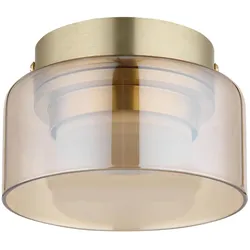 Globo, Deckenleuchte, Higgins Deckenleuchte 1x6 W Gold/Bernstein (400 lm, G5.3)